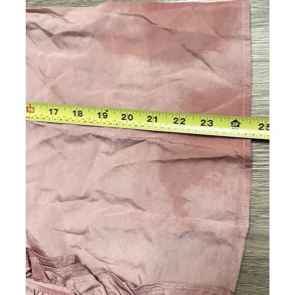 Me Jennie Garth Ruffle Neckline-Shell Pink Peasant Blouse Sz M Romantic Boho - Picture 8 of 11